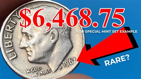 1967 copper dime|1967 dime mint mark location.